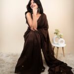 Handloom Gini khadi cotton - Chocolate brown ZAR547