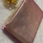 Metallic tissue silk saree - Blush Pink ZAR507