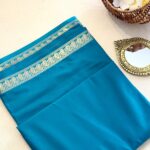 Mysore semi silk saree - Peacock Green ZAR524