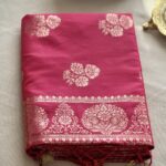 Banarasi soft silk - Rani Pink - ZAR559