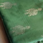 Banarasi soft silk mint green ZAR580