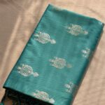 Banarasi soft silk mint green - ZAR583